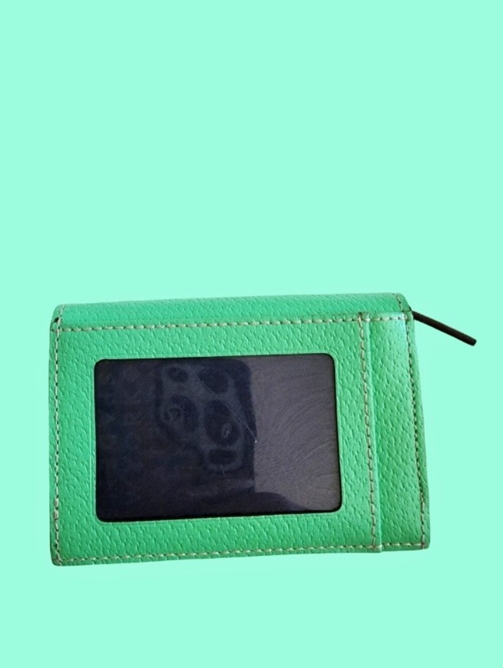 Kate Spade Green Leather Compact Wallet - Picture 3 of 8